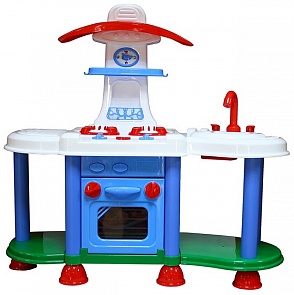 Игровой модуль Кухня, с плитой и льющейся водой, 48 предметов (TM, r137542)